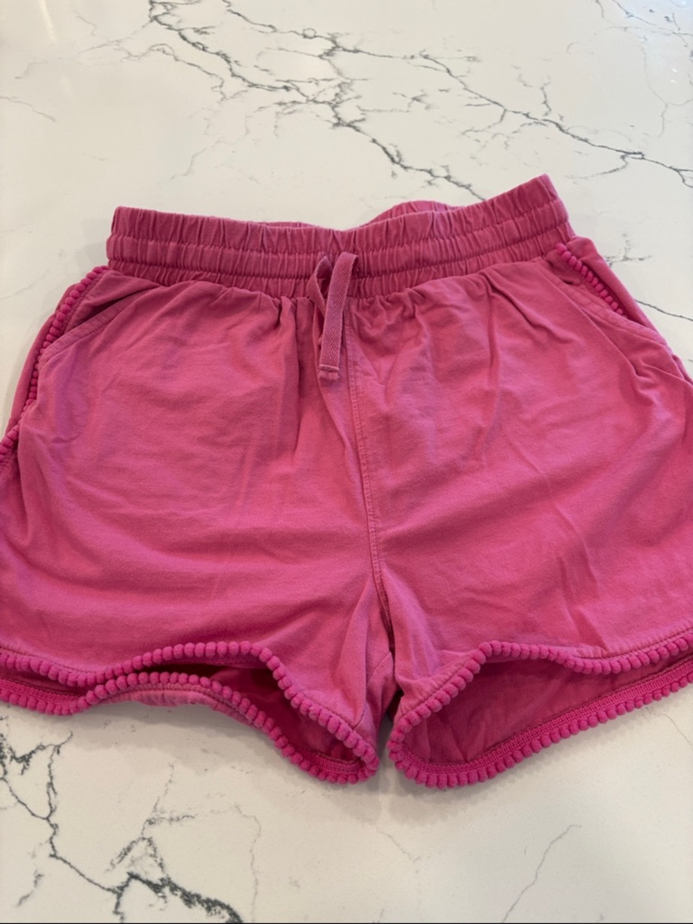 Tea Collection Pink Pom-Trim Shorts